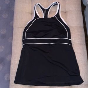 Lands’ End High neck tankini top